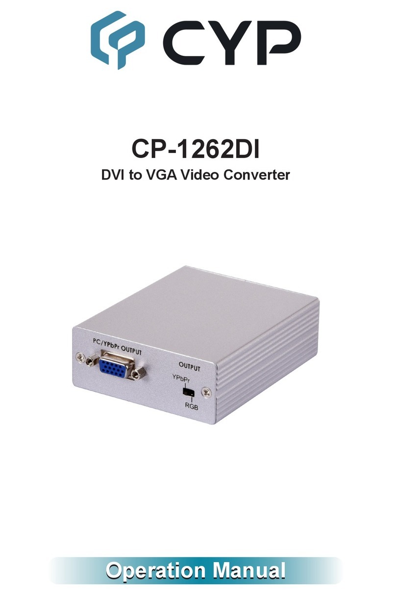 CYP CP-1262DI User manual