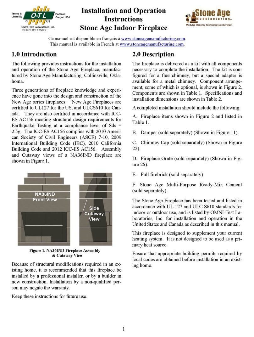 StoneAge NA36IND Assembly, installation and operation instructions
