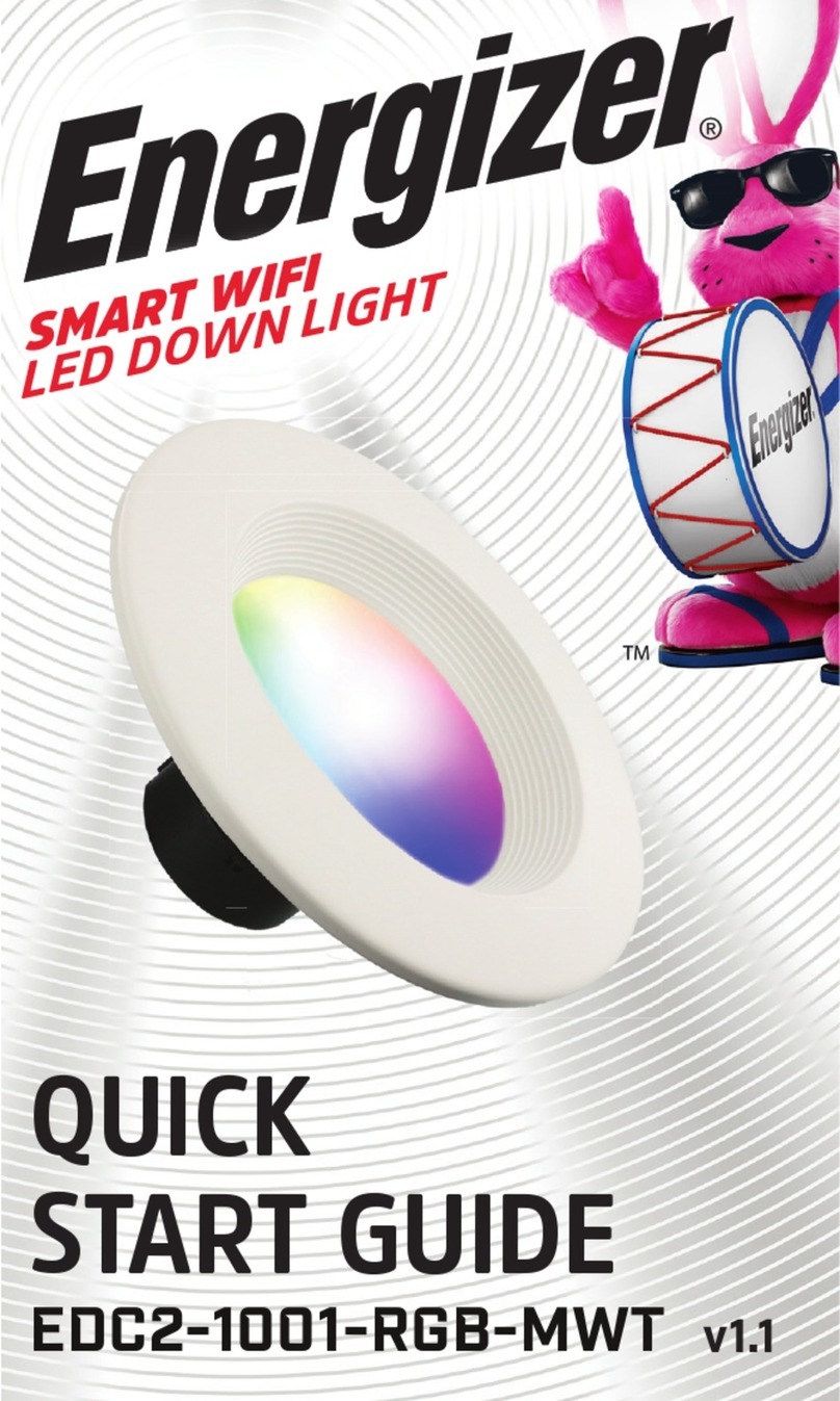Energizer EDC2-1001-RGB-MWT quick start guide
