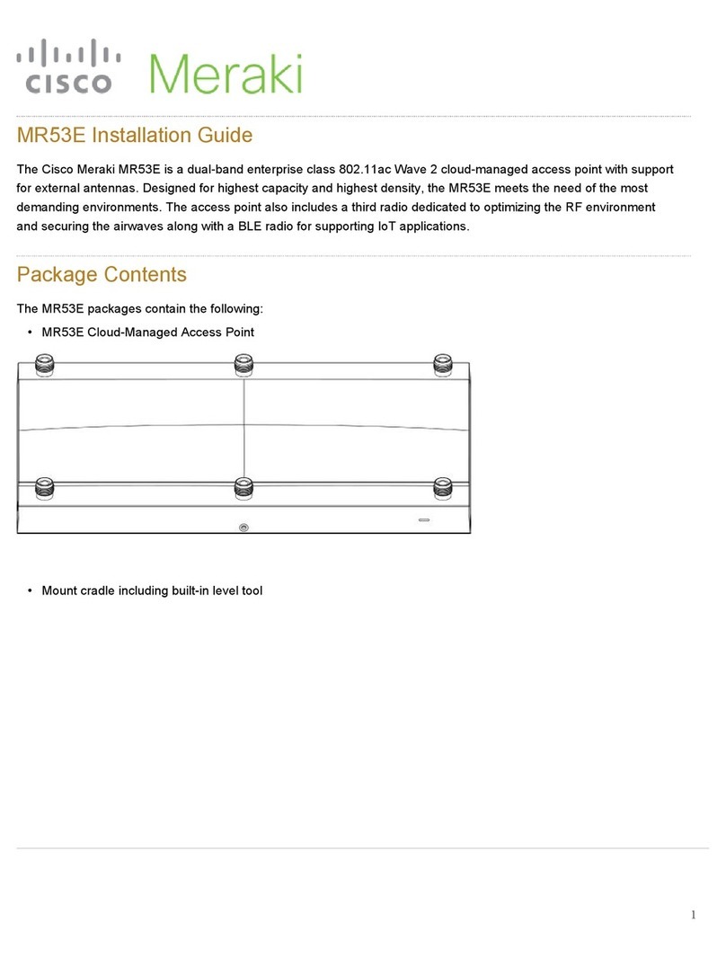 Cisco Meraki MR53E User manual Cisco Meraki MR53E User manual