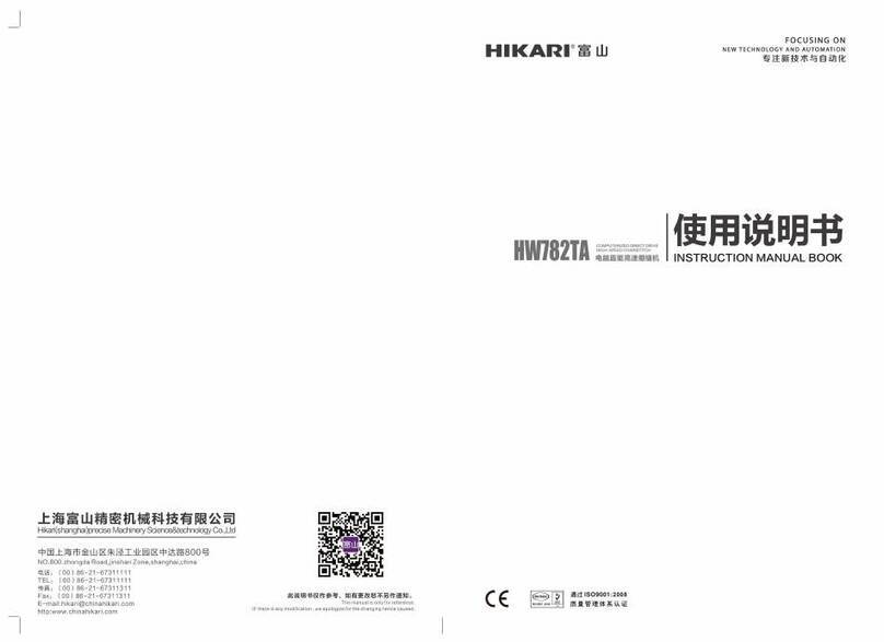 Hikari HW782TA Owner's manual Hikari HW782TA Owner's manual