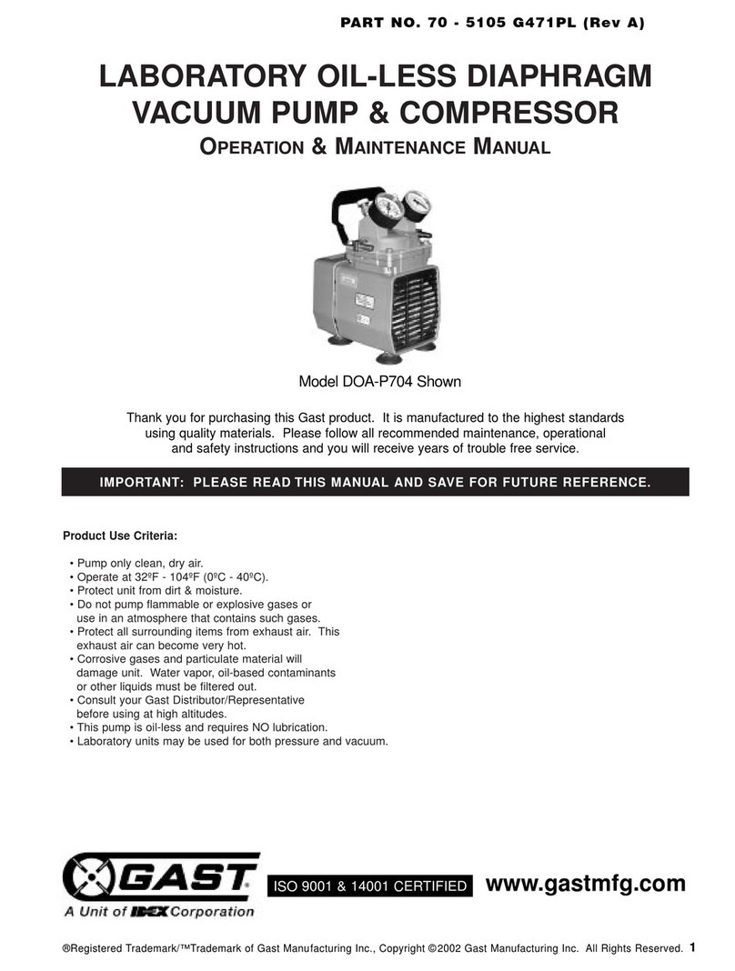 Idex Gast DOA Series Manual