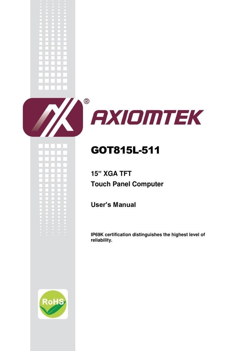 AXIOMTEK GOT815L-511 user manual