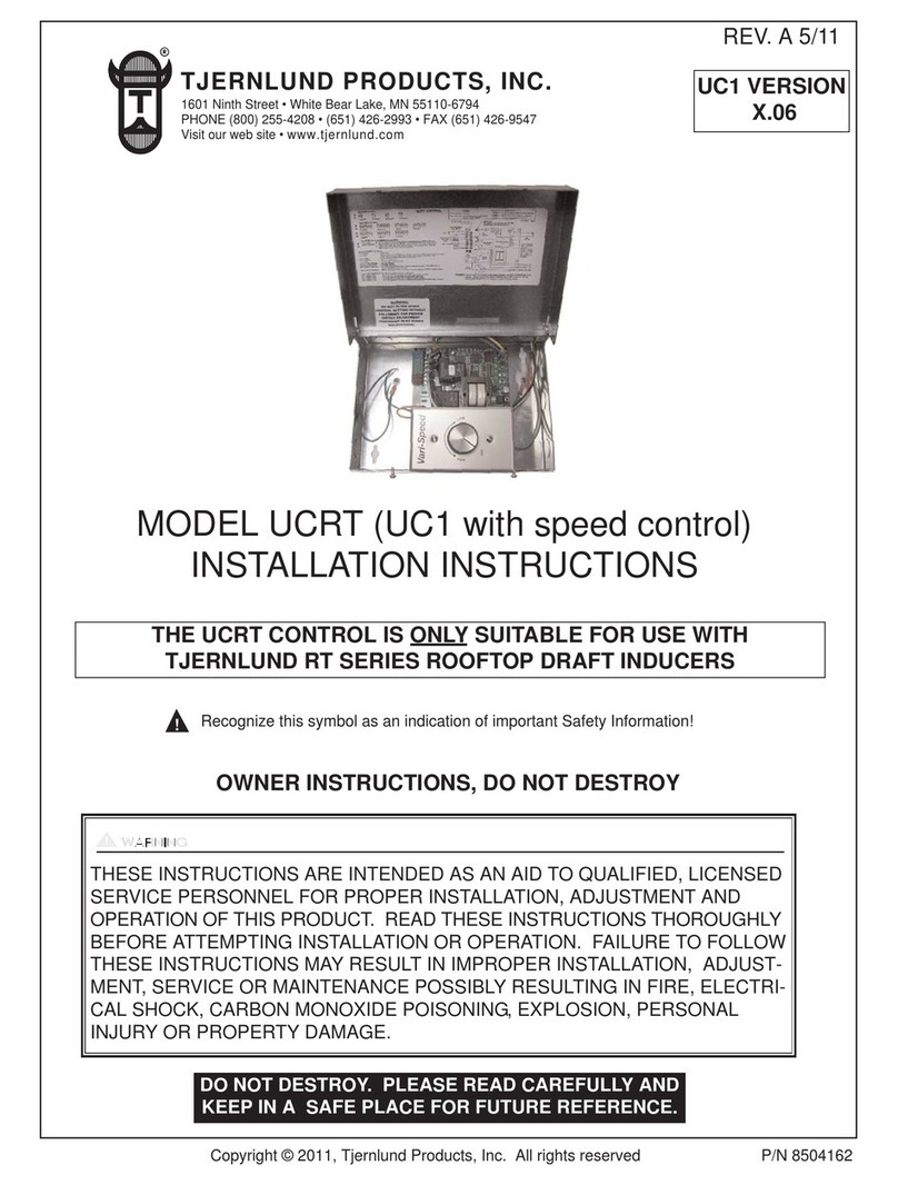 TJERNLUND UCRT installation instructions