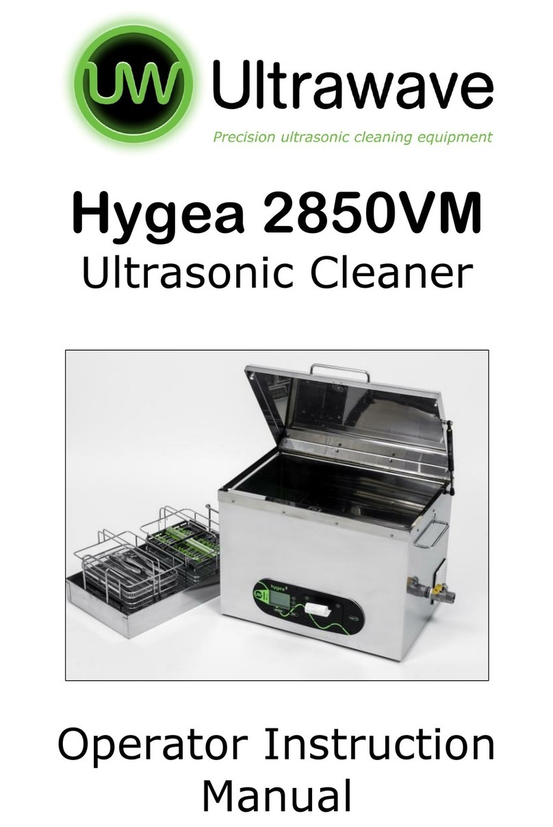 Ultrawave Hygea 2850VM Assembly instructions Ultrawave Hygea 2850VM Assembly instructions