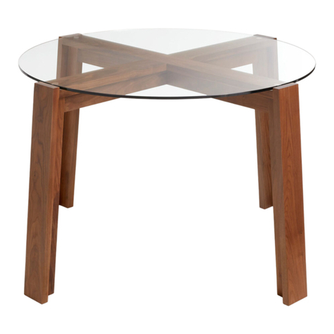 BluDot LAKE ROUND DINING TABLE User manual