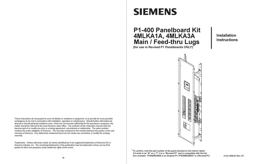 Siemens 4MLKA1A User manual