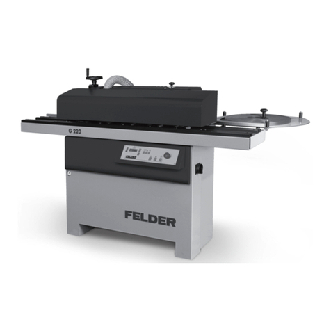 Felder G 200 operating manual