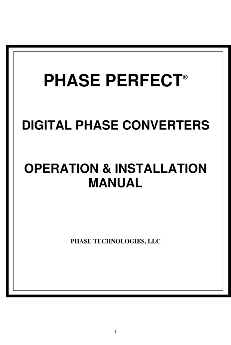 Phase Technologies HASE PERFECT DPC-A10 User manual
