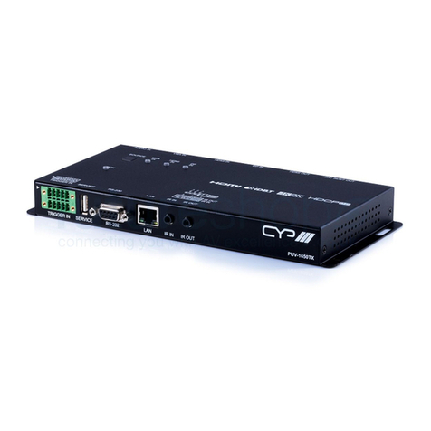 CYP 5Play PUV-1650TX Operation manual