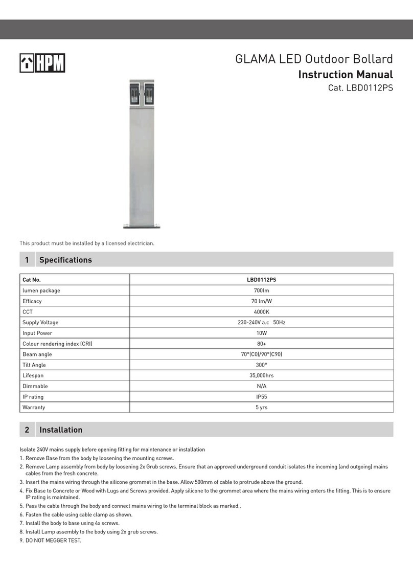 HPM GLAMA LBD0112PS instruction manual