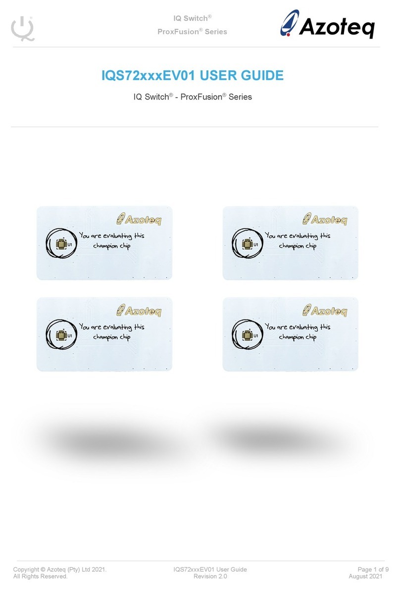 Azoteq IQ Switch ProxFusion Series User manual Azoteq IQ Switch ProxFusion Series User manual