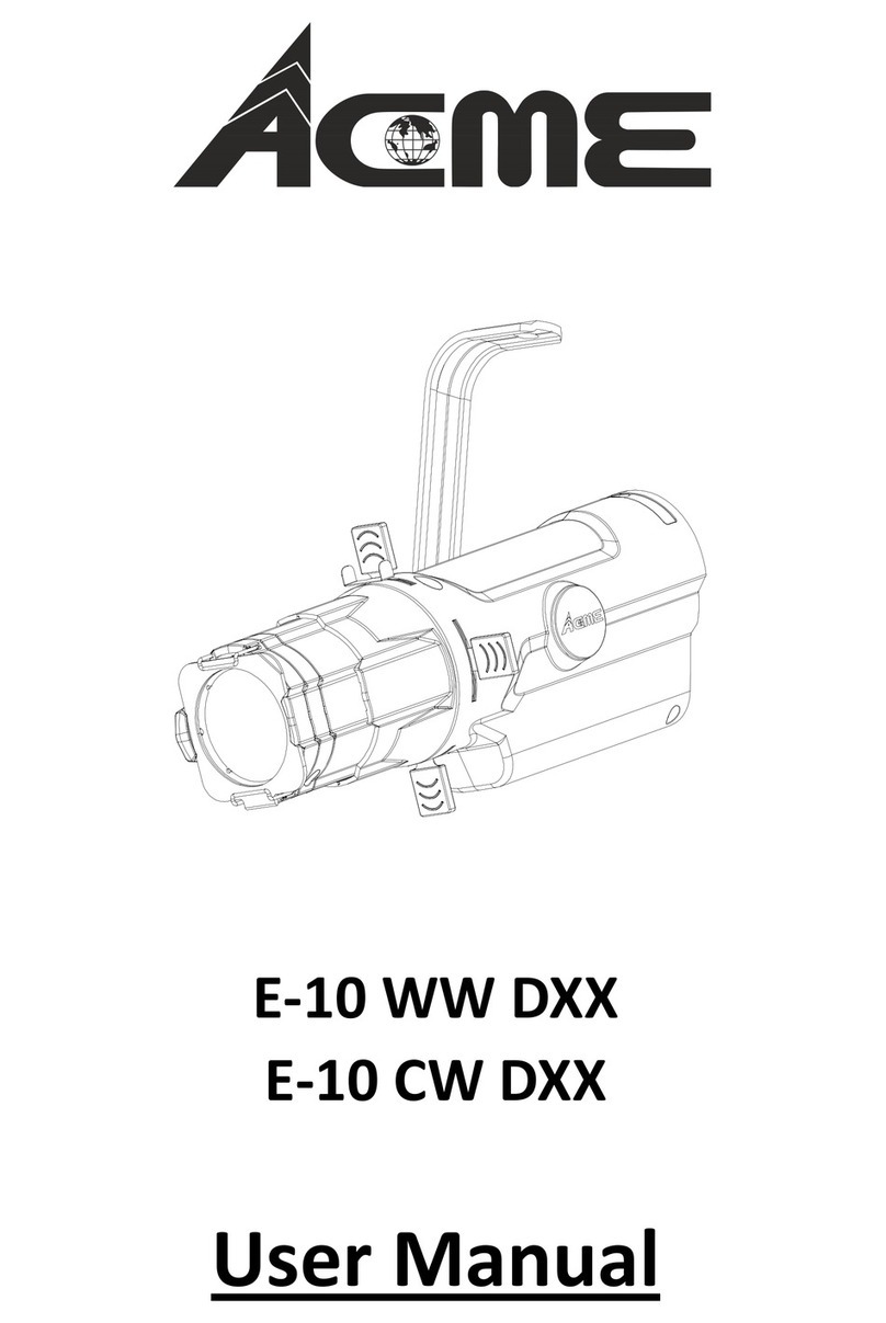 ACME E-10 WW DXX user manual