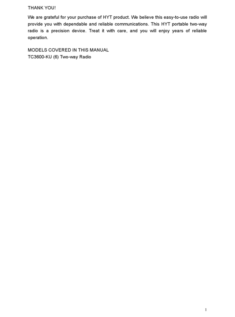 HYT TC3600-KU User manual
