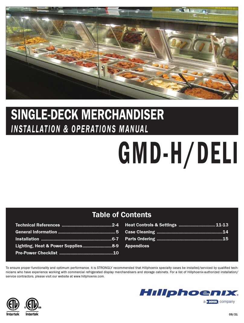 Dover Hillphoenix GMD-H/DELI Installation & operation manual