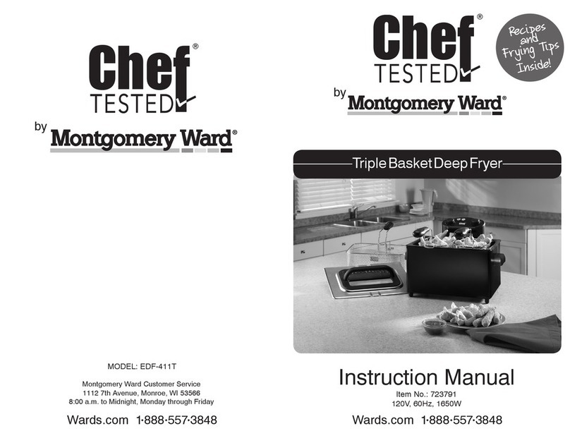 Montgomery Ward Chef TESTED EDF-411T instruction manual