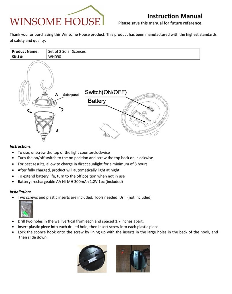 Winsome house WH090 User manual