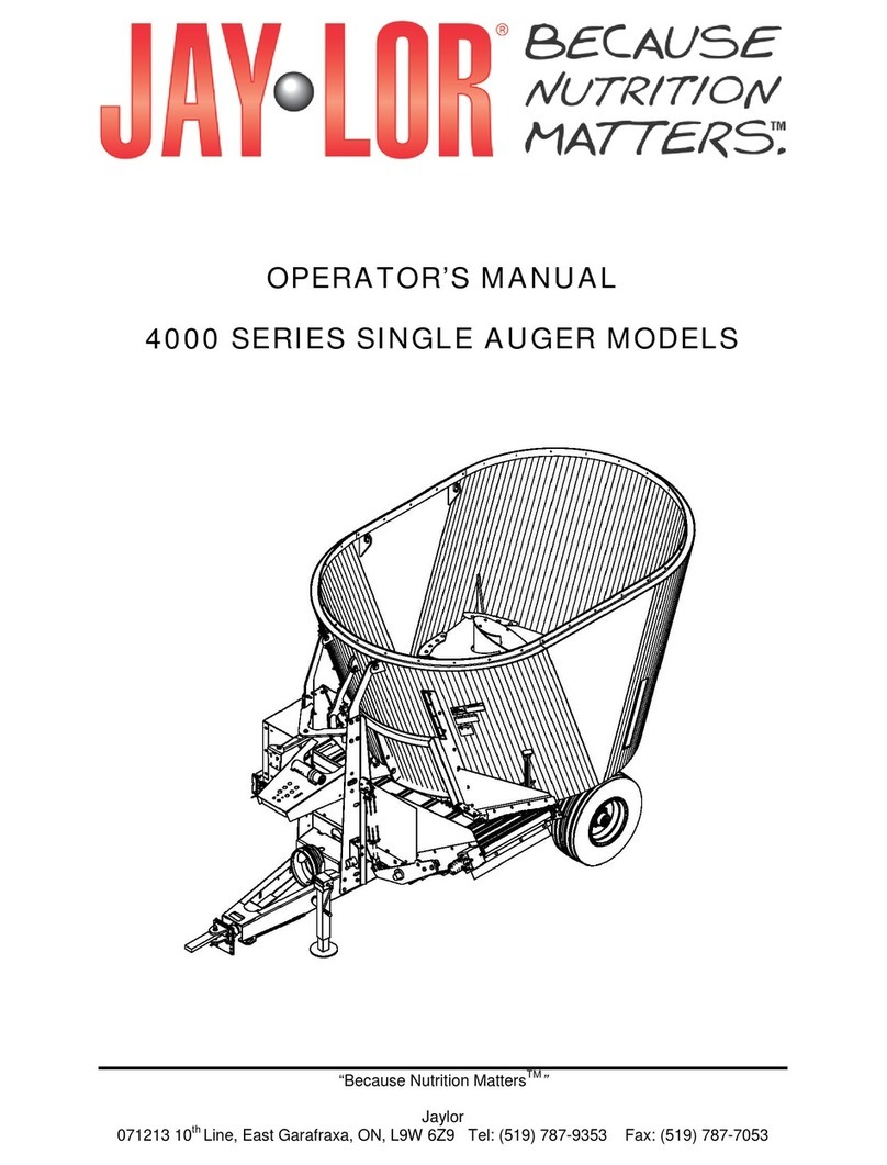 Jay-Lor Because Nutrition Matters 4000 Series Operator's manual