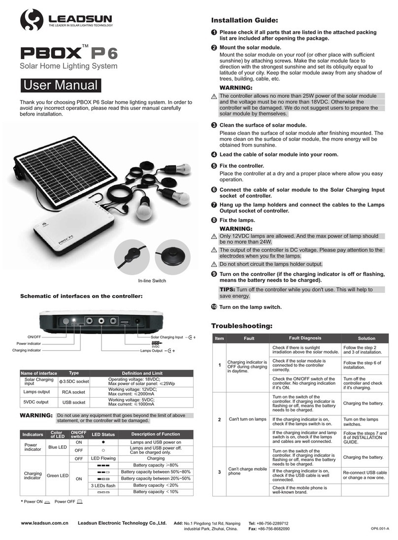 leadsun PBOX P6 user manual