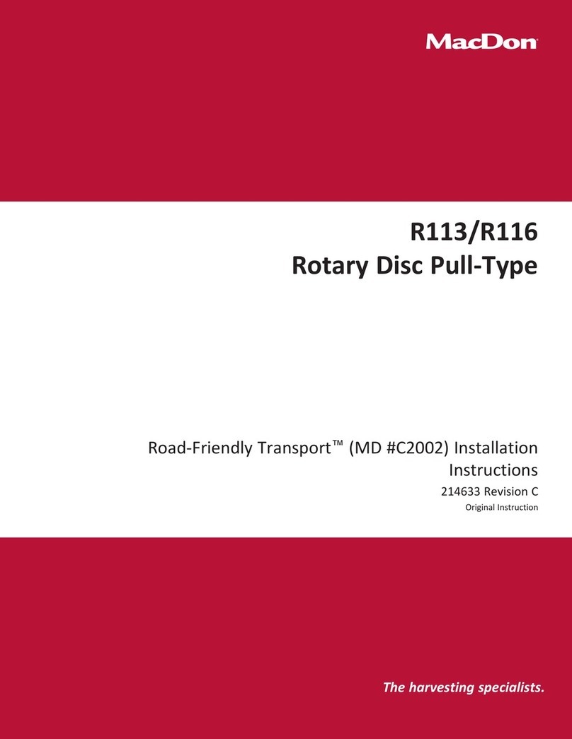 MacDon R113 installation instructions