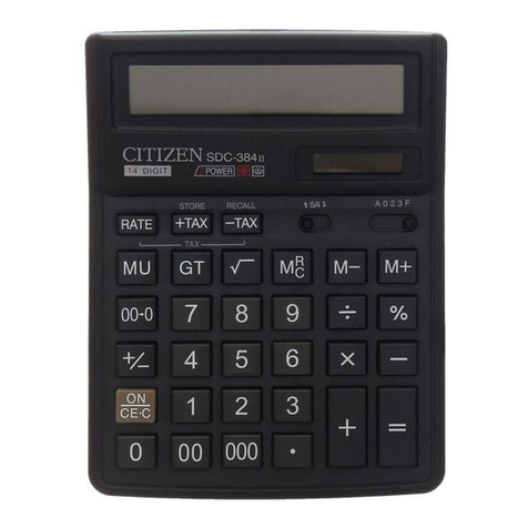 Citizen SDC-384II instruction manual Citizen SDC-384II instruction manual