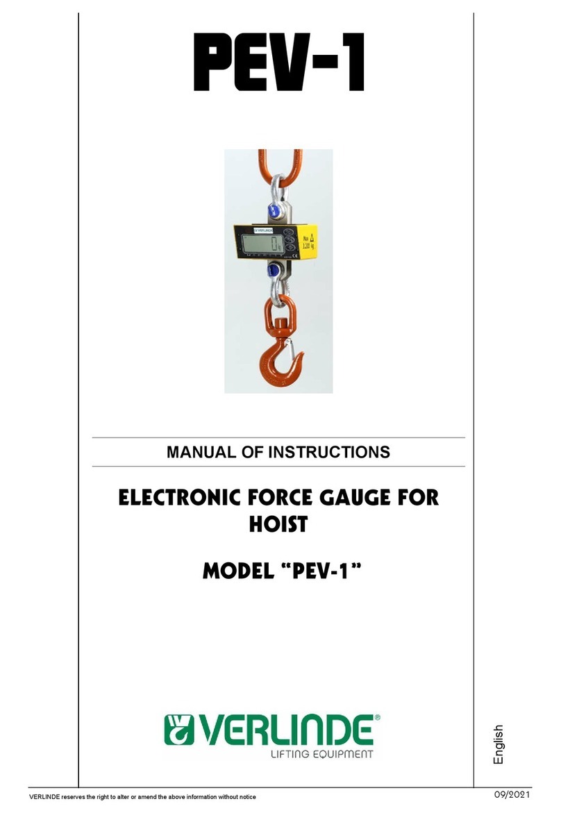 Verlinde PEV-1 Manual of instructions