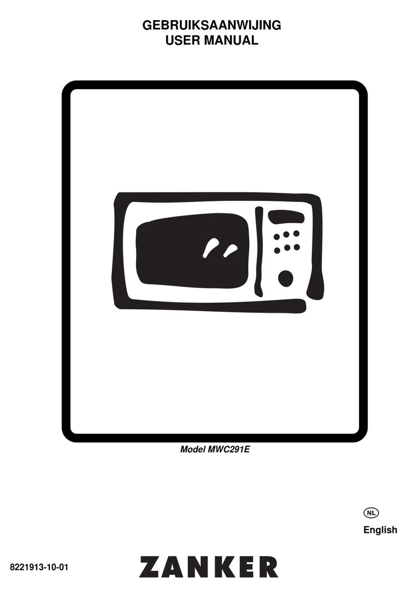 ZANKER MWC291E user manual