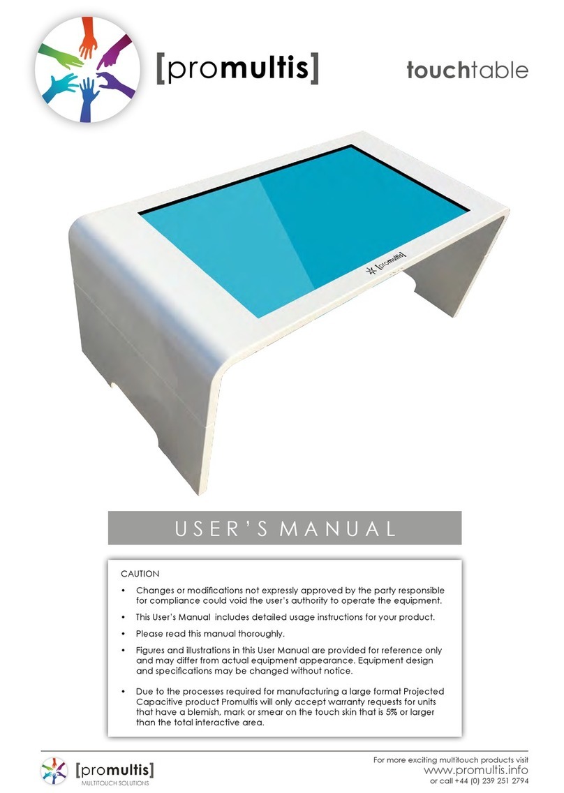 PROMULTIS Touchtable User manual