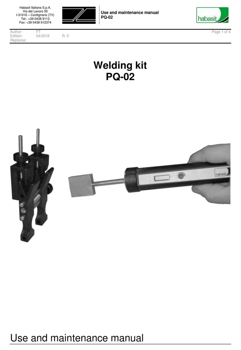 Habasit PQ-02 Use and maintenance manual