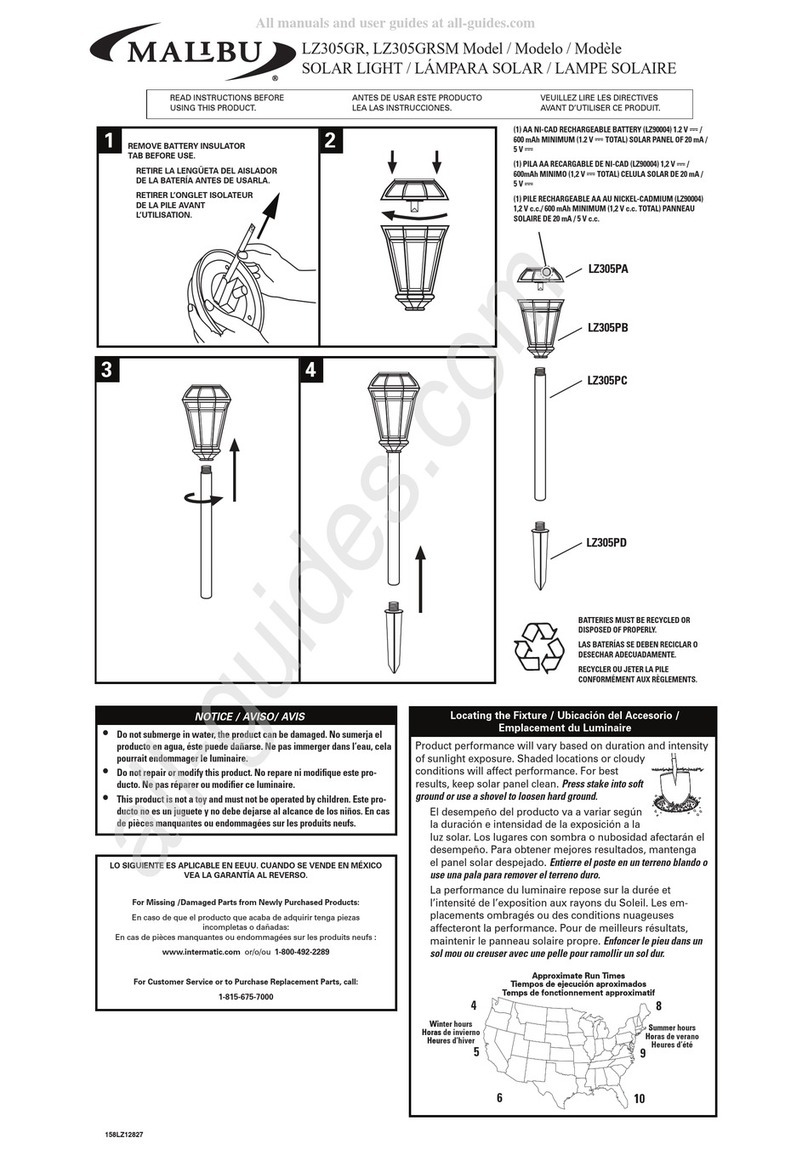 Intermatic Malibu LZ305GR instructions Intermatic Malibu LZ305GR instructions