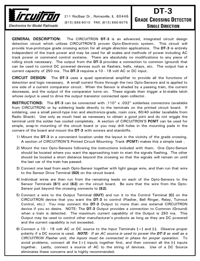 Circuitron DT-3 User manual