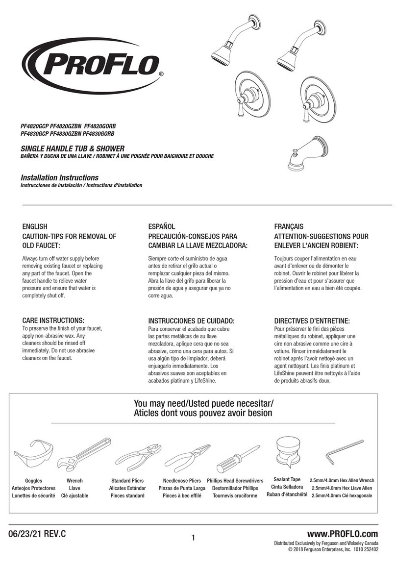 ProFlo PF4820GCP User manual
