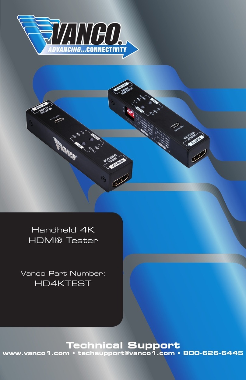 Vanco HD4KTEST manual