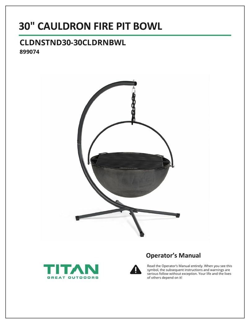 Titan CLDNSTND30-30CLDRNBWL Operator's manual