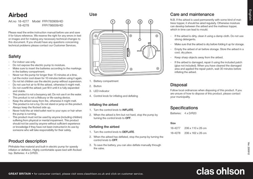 Clas Ohlson FFP/783909/4D User manual Clas Ohlson FFP/783909/4D User manual