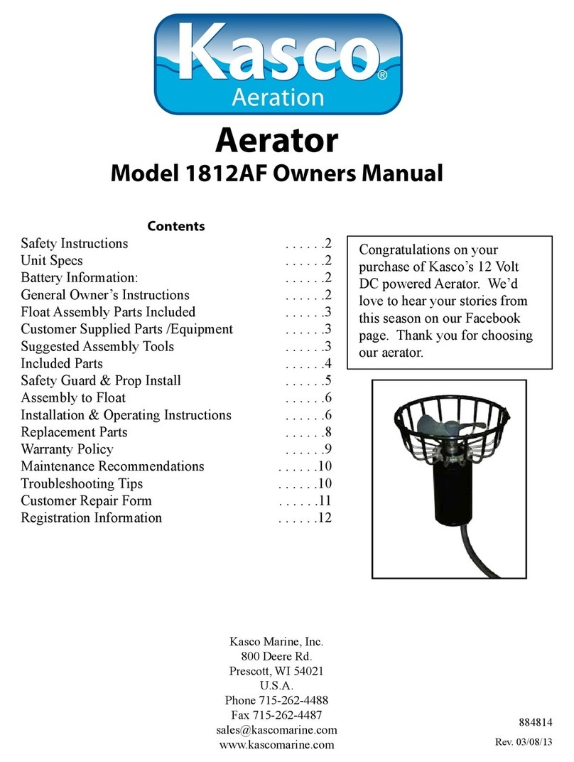 Kasco 1812AF owner's manual