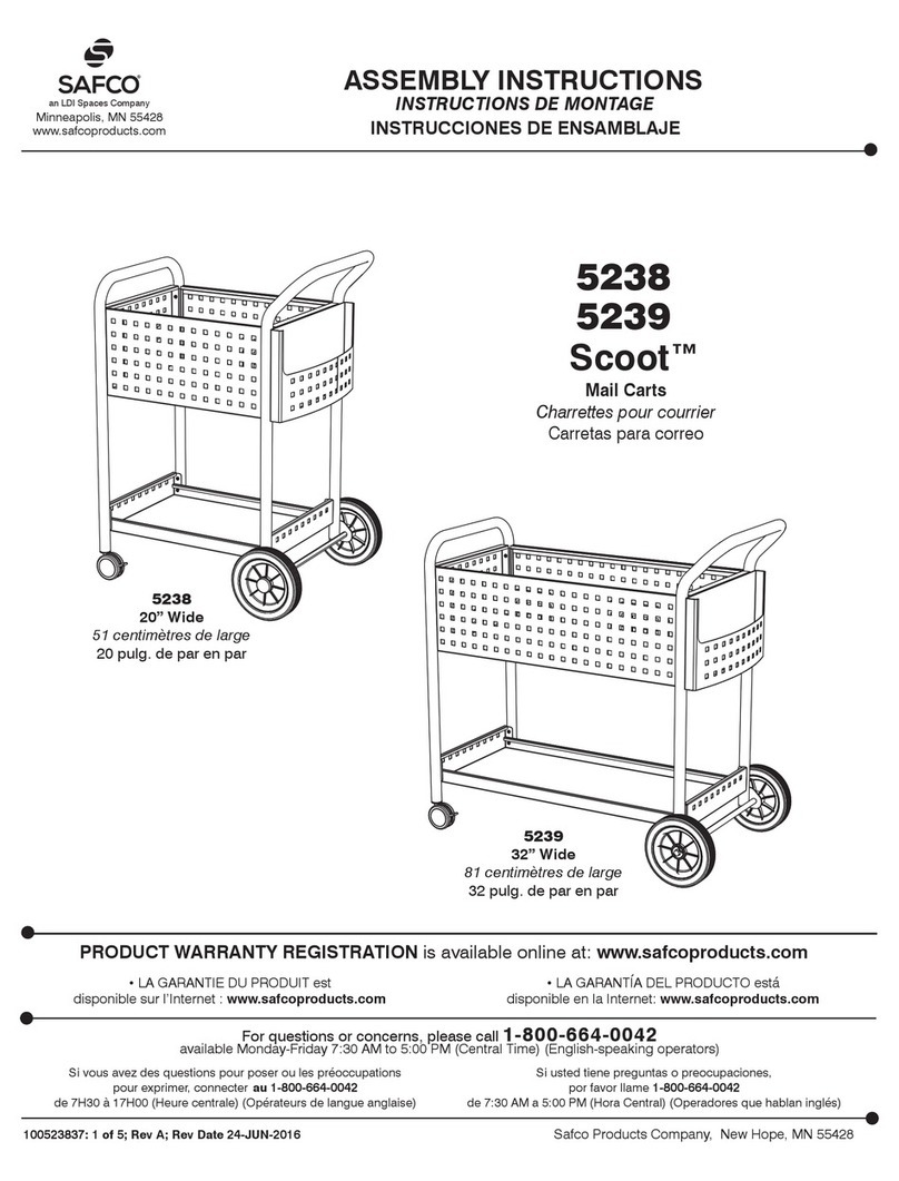 LDI Spaces SAFCO Scoot 5238 User manual LDI Spaces SAFCO Scoot 5238 User manual