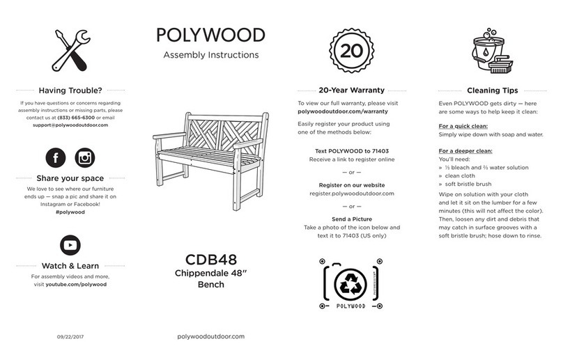 Polywood PLDCDB48 User manual Polywood PLDCDB48 User manual