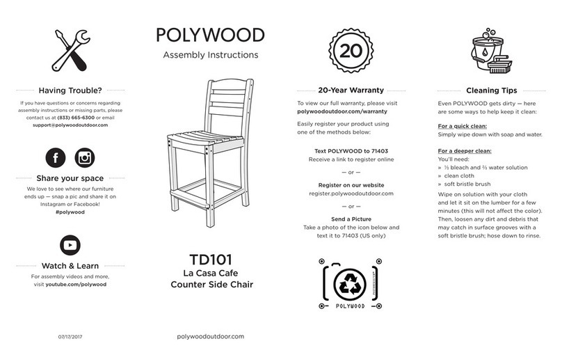 Polywood TD101BL User manual