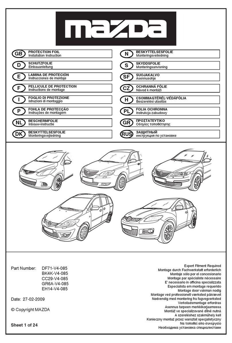 Mazda DF71-V4-085 Installation instruction