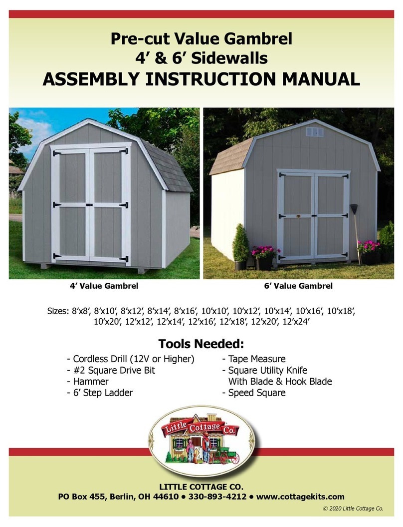 Little Cottage Value Gambrel Assembly & instruction manual