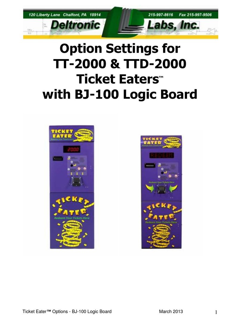 Deltronic Labs Ticket Eater TT-2000 User manual