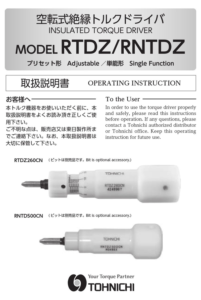 Tohnichi RTDZ User manual