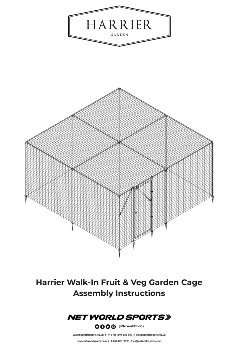 Harrier Walk-In Fruit & Veg Garden Cage Assembly instructions