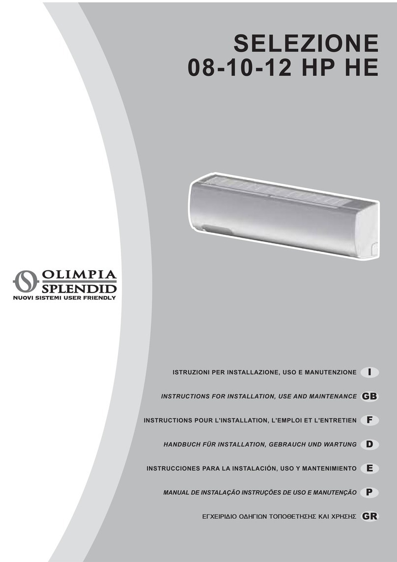 Olimpia splendid SELEZIONE 08 HP HE Parts list manual