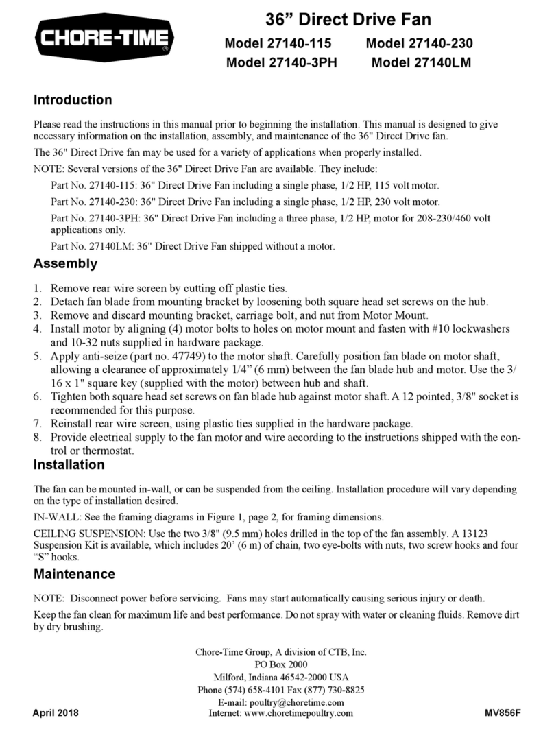 Chore-Time 27140-115 instructions