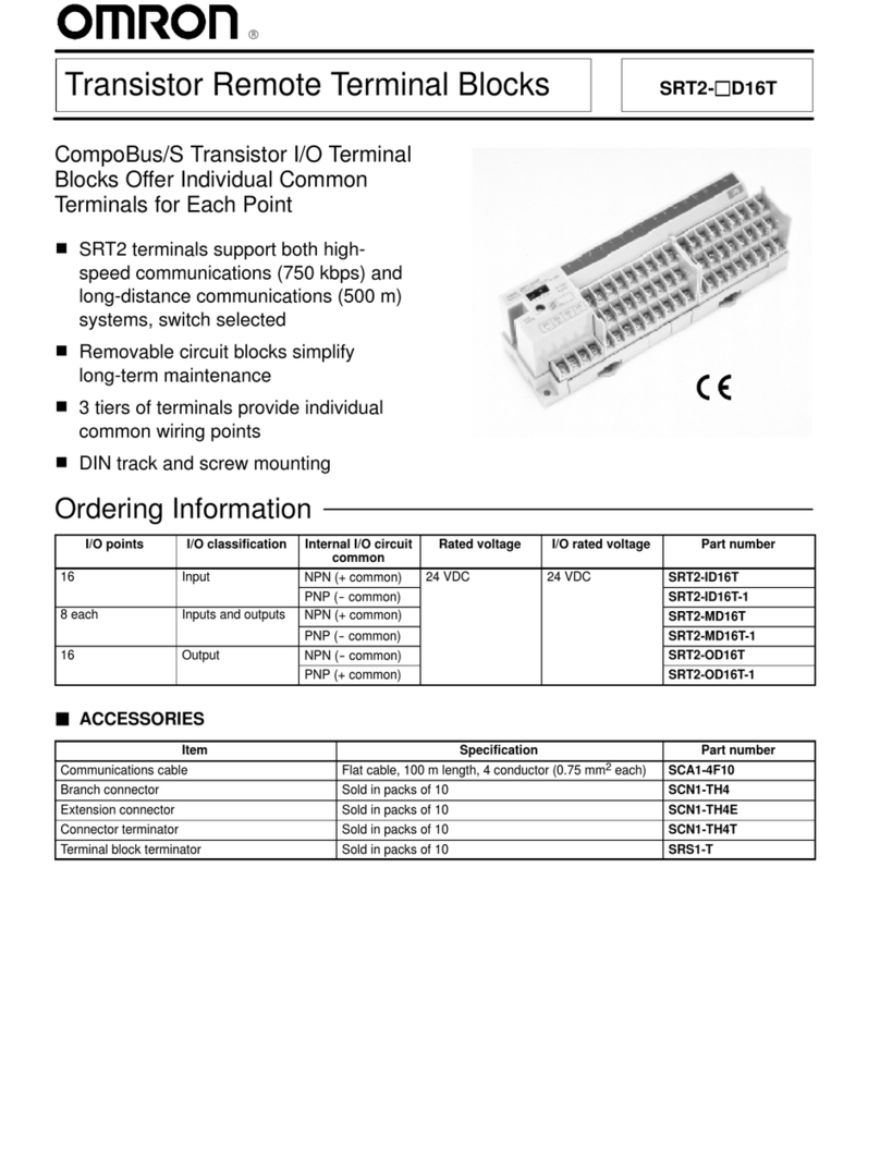 Omron SRT2-PD16T User manual