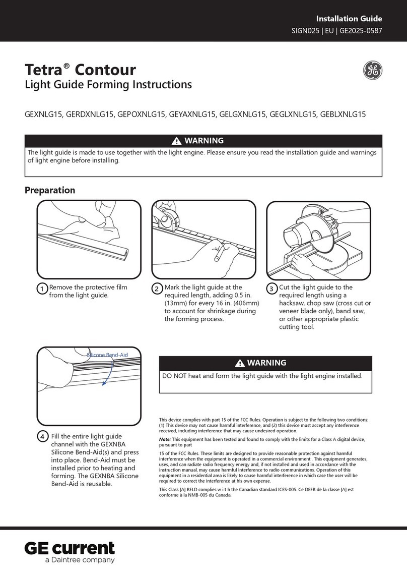 Daintree GE current Tetra Contour User manual