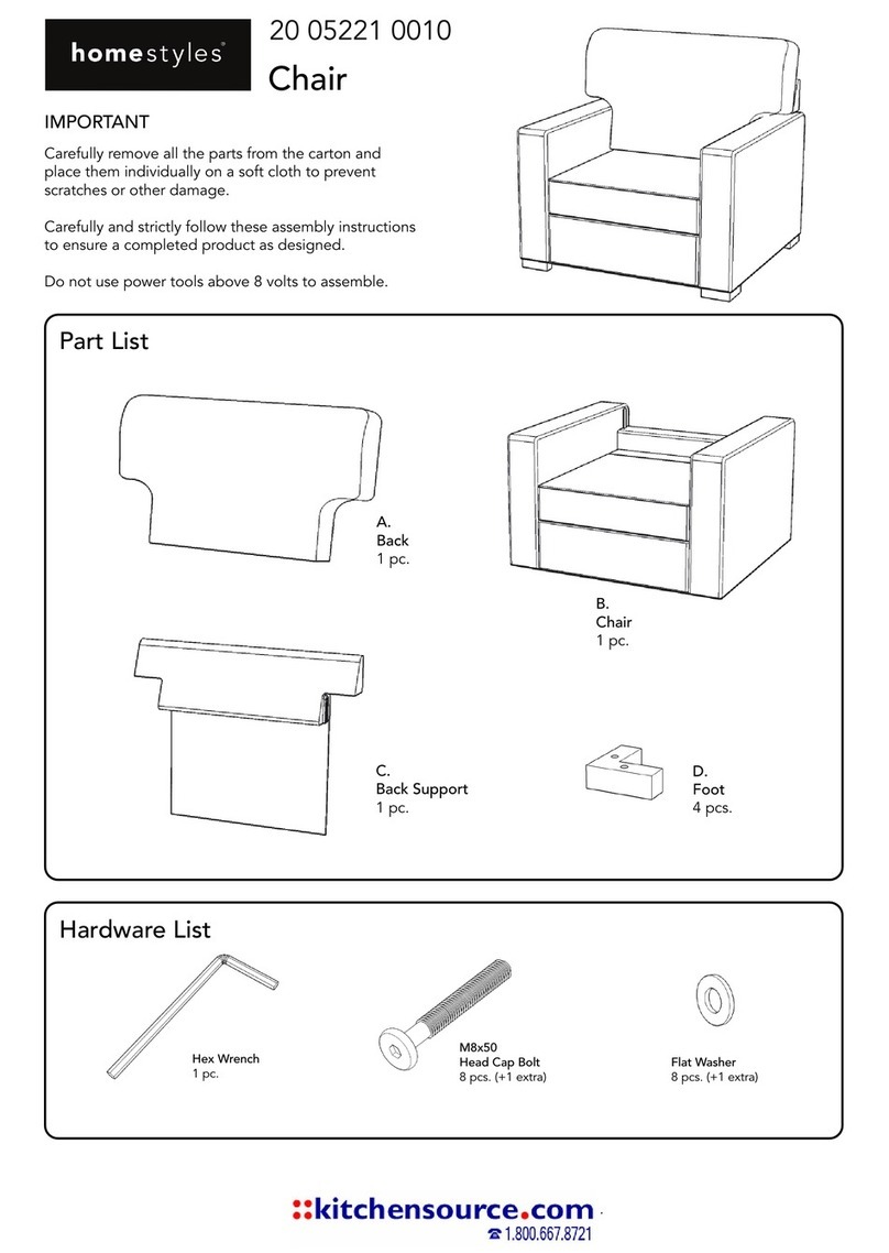 Home Styles 20 05221 0010 Assembly instructions