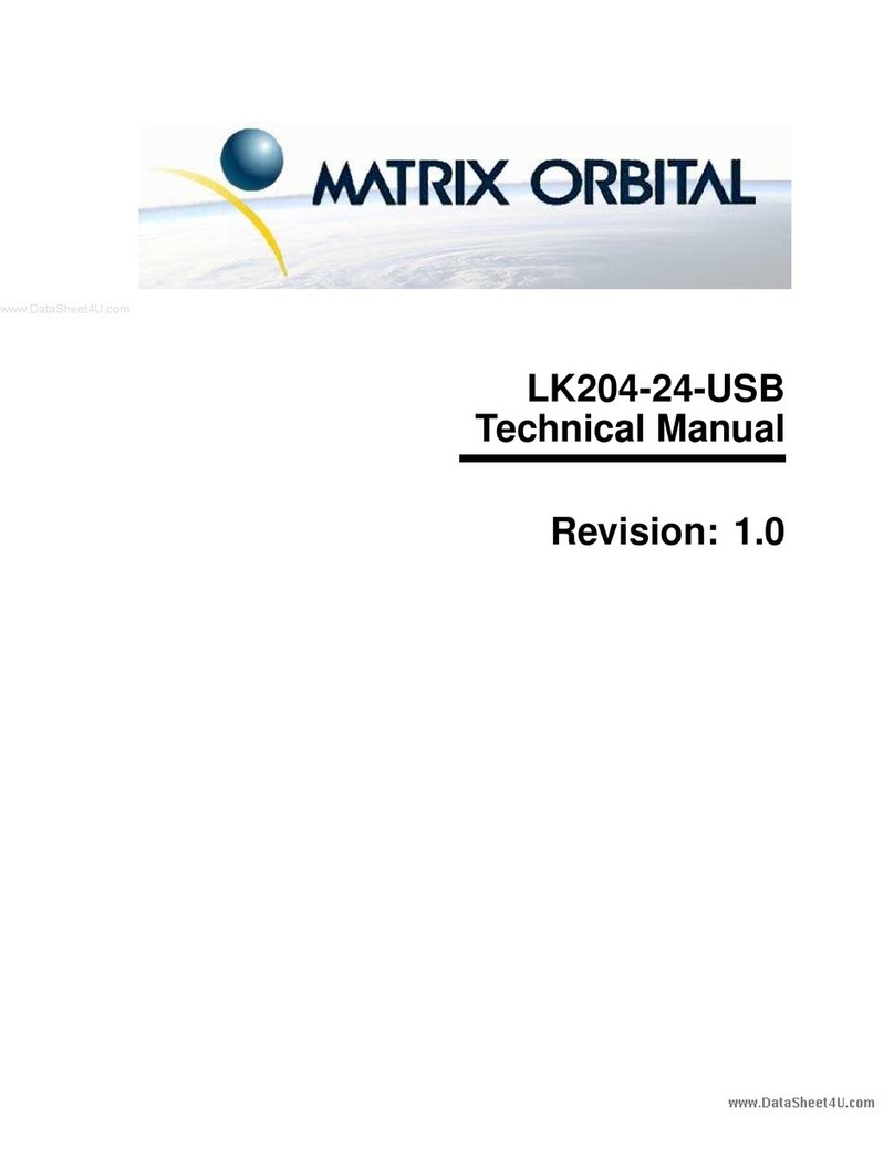 Matrix Orbital LK204-24-USB User manual
